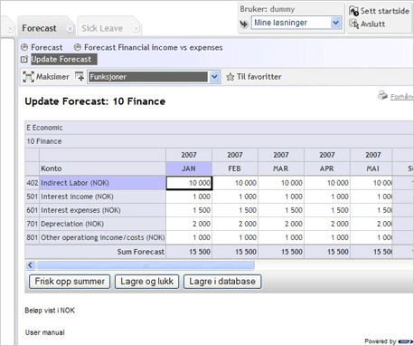 Exie - Tab interface