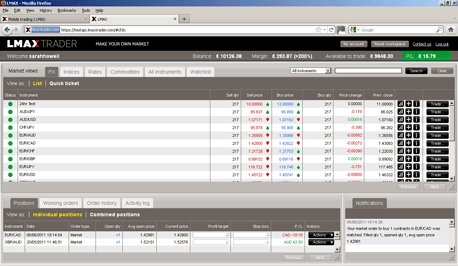 LMAX Trader broker application