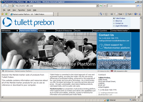 Tullett Prebon - Market:marker Product support